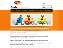 Tablet Screenshot of cardsondemand.nl